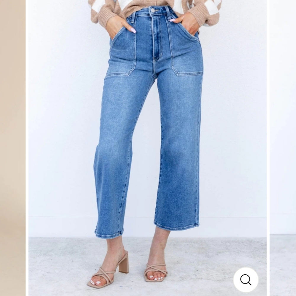 Just Black Cropped Carpenter Denim